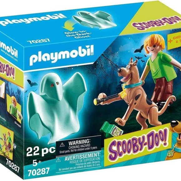 NRFB Playmobil SCOOBY-DOO! Scooby and Shaggy with Ghost - Picture 1 of 2